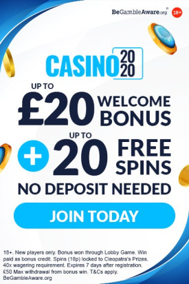 20 free spins no deposit bonus at Casino 2020 20 free spins no deposit bonus at Casino 2020