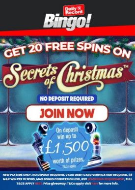 20 Free Spins - No Deposit Bonus at Daily Record Bingo Casino 20 Free Spins - No Deposit Bonus at Daily Record Bingo Casino