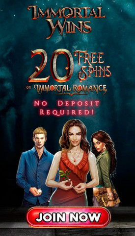 20 No Deposit Free Spins for Sign Up at Immortal Wins Casino 20 No Deposit Free Spins for Sign Up at Immortal Wins Casino