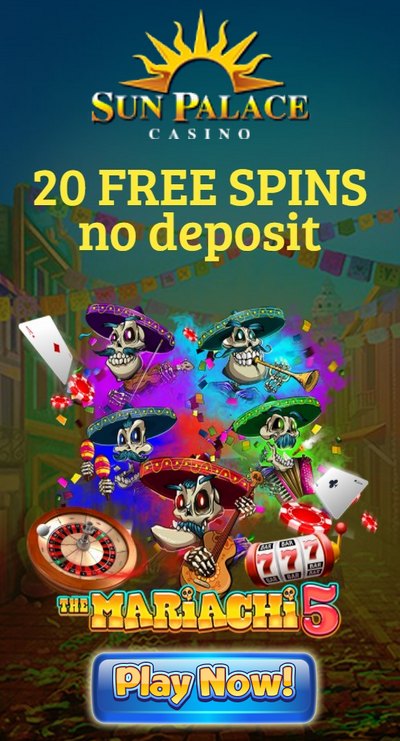 20 Free Spins no Deposit Bonus at Sun Palace Casino