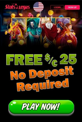 £25 Free Chip No Deposit Bonus at Slots of Vegas Casino