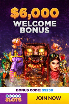 Welcome Package Up To $6000 at the UK Casino Super Slots