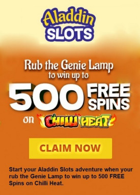 Welcome Offer at Aladdin Slots Casino - 500 Free Spins Welcome Offer at Aladdin Slots Casino - 500 Free Spins