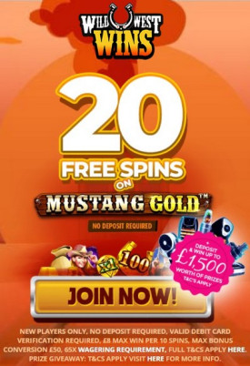 20 Free Spins - No Deposit Bonus at Wild West Wins Casino 20 Free Spins - No Deposit Bonus at Wild West Wins Casino