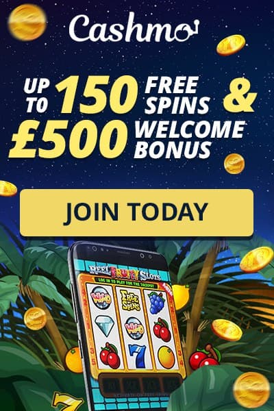 £500 + 150 Free Spins Welcome Package at Cashmo Casino