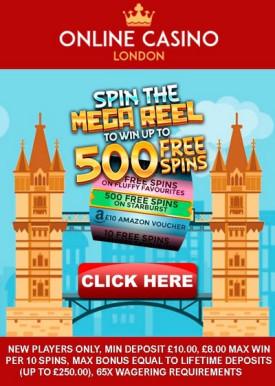 Welcome Bonus up to 500 Free Spins from Online Casino London Welcome Bonus up to 500 Free Spins from Online Casino London