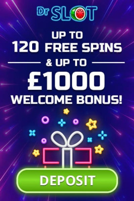 120 Free Spins + £1000 Welcome Package at Dr Slot Casino 120 Free Spins + £1000 Welcome Package at Dr Slot Casino