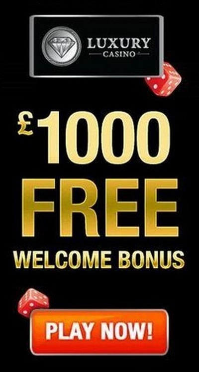 325% Up To £1000 Welcome Package at Luxury Casino 325% Up To £1000 Welcome Package at Luxury Casino