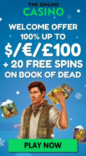 Welcome Bonus at The Online Casino: £100 + 20 Free Spins